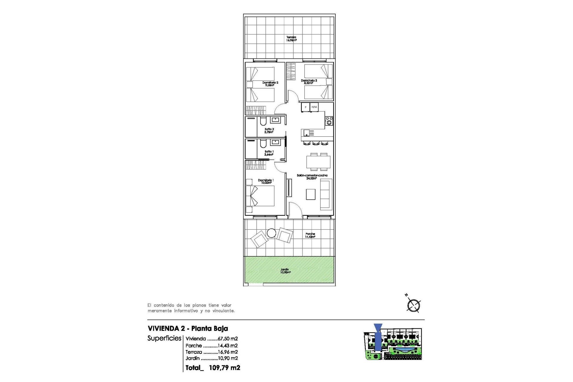 Nieuwbouw Woningen - Ground Floor Bungalow -
Pilar de la Horadada - Parque Ramon eugenio Escudero