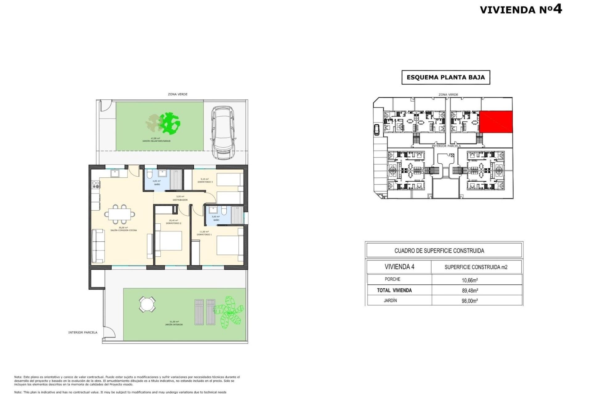 Nieuwbouw Woningen - Ground Floor Bungalow -
Pilar de la Horadada - pueblo