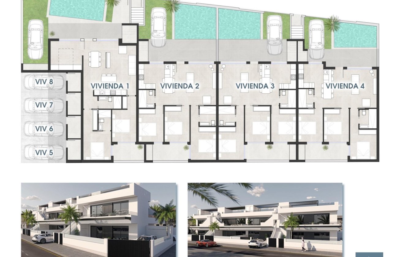 Nieuwbouw Woningen - Ground Floor Bungalow -
San Pedro del Pinatar - Las Esperanzas