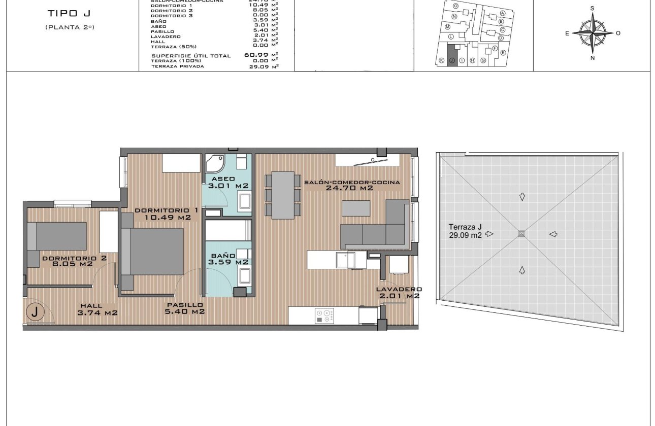 Nieuwbouw Woningen - Penthouse -
Algorfa - Pueblo