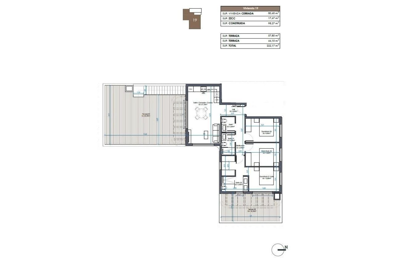 Nieuwbouw Woningen - Penthouse -
Guardamar del Segura - Camino del Puerto