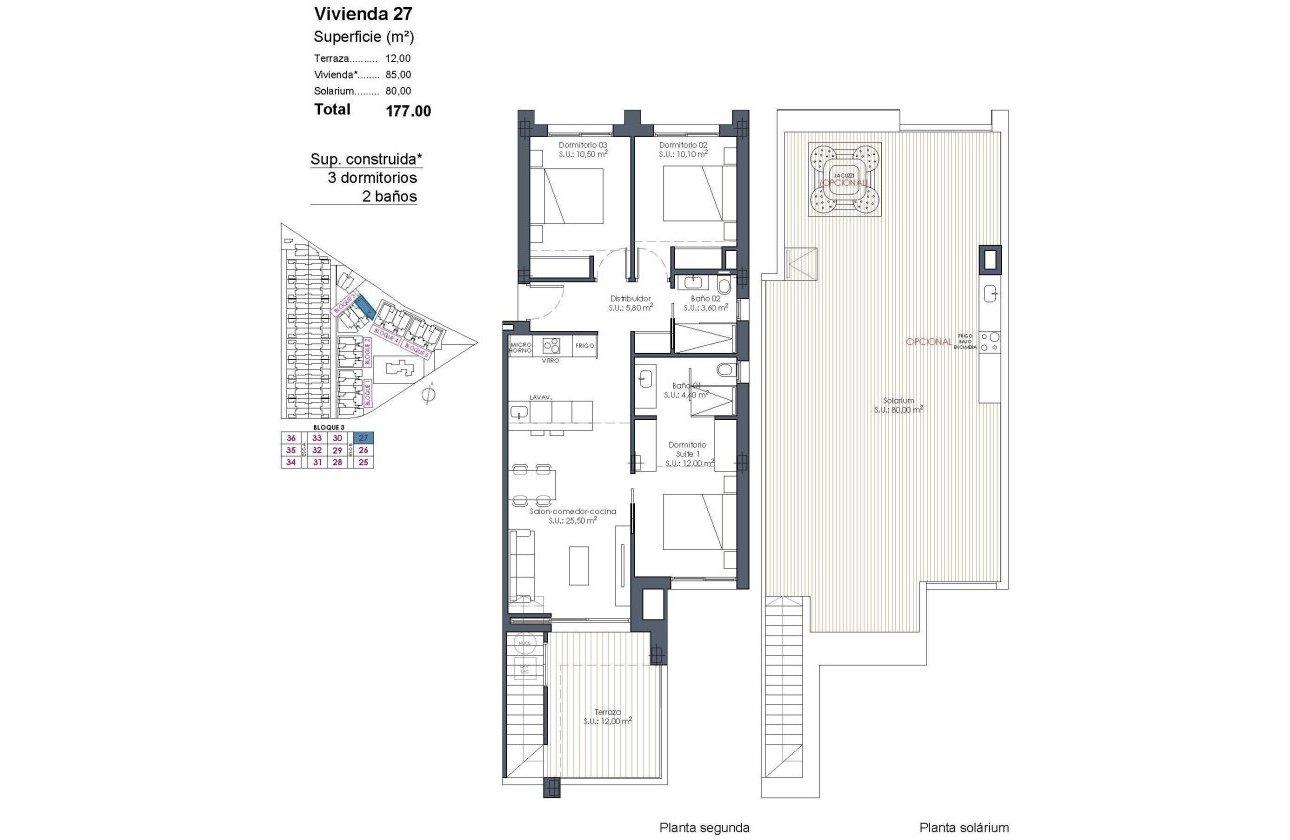 Nieuwbouw Woningen - Penthouse -
Los Alcazares - Serena Golf
