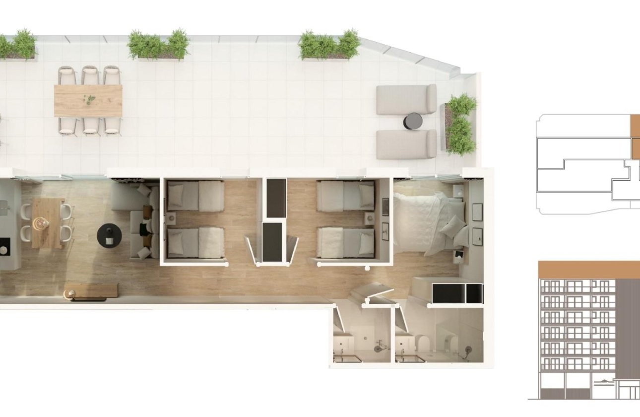 Nieuwbouw Woningen - Penthouse -
Moncofa - Playa de Moncofa