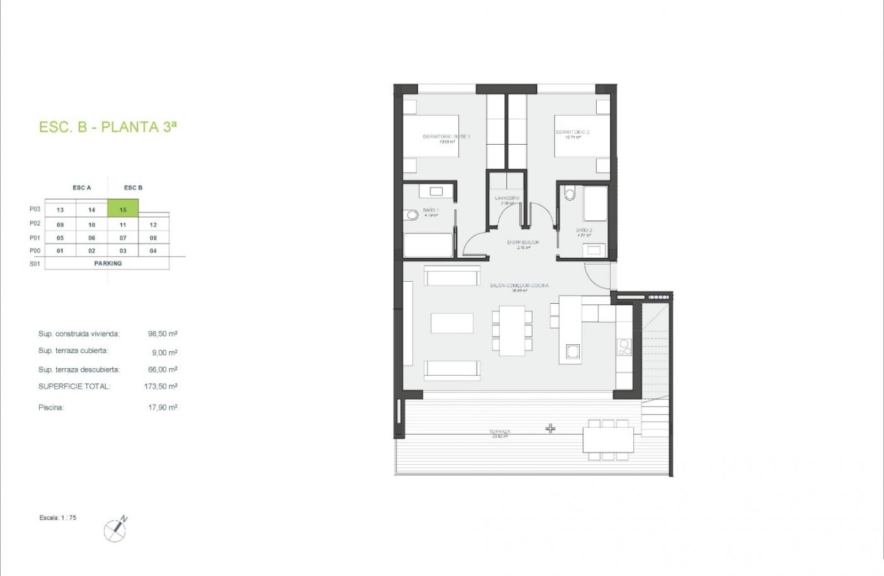 Nieuwbouw Woningen - Penthouse -
Orihuela - Las Colinas Golf