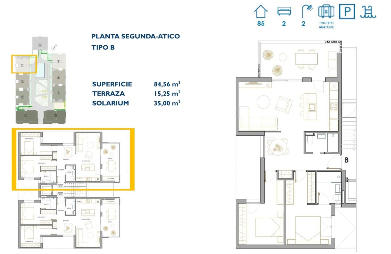 Nieuwbouw Woningen - Penthouse -
San Pedro del Pinatar - Pueblo