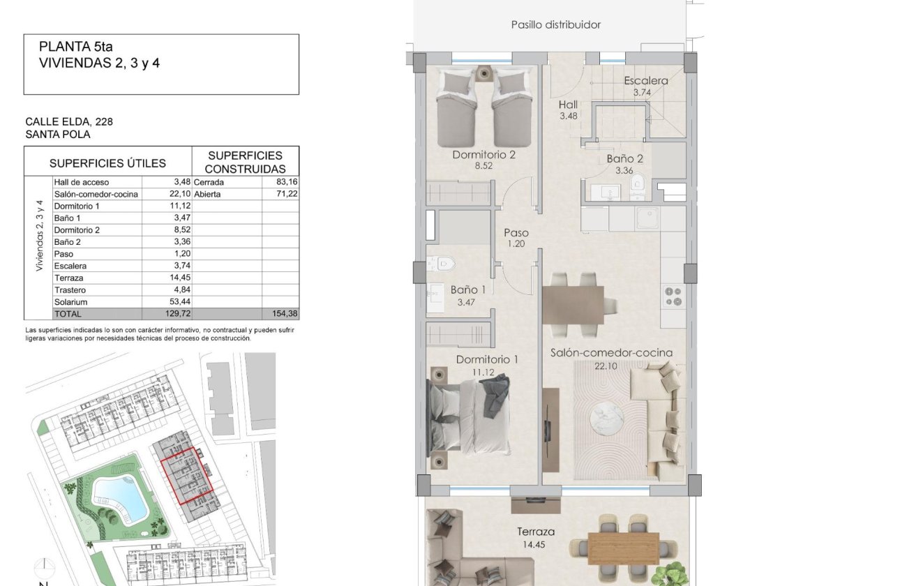 Nieuwbouw Woningen - Penthouse -
Santa Pola - Playa Tamarit