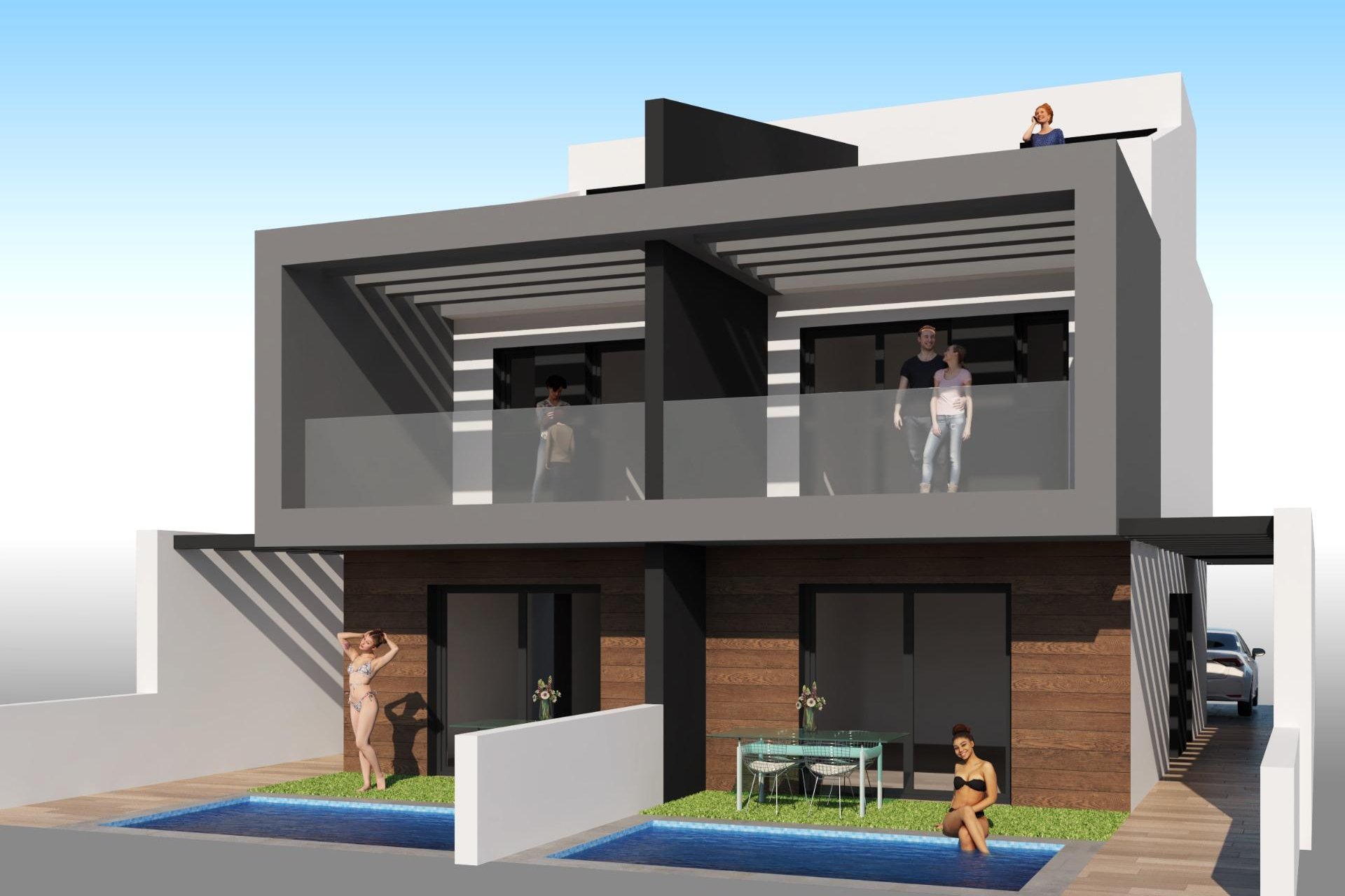 Nieuwbouw Woningen - Semidetached -
San Javier - Santiago De La Ribera