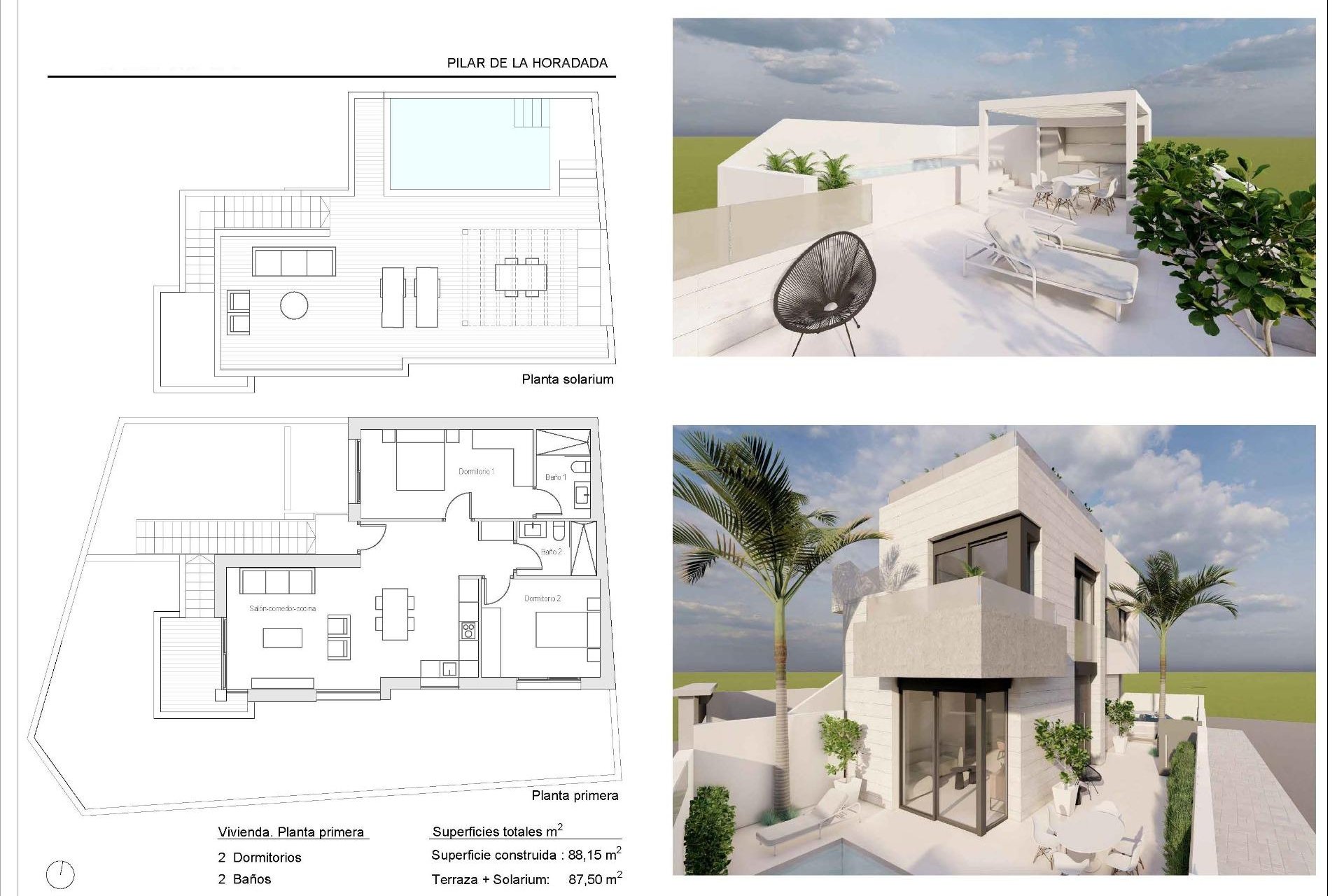 Nieuwbouw Woningen - Top Floor Bungalow -
Pilar de la Horadada - pueblo