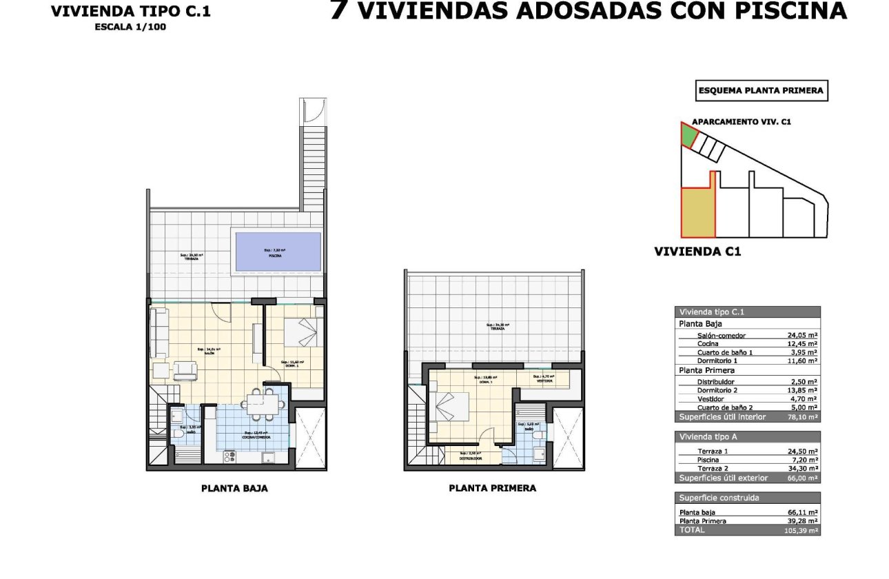 Nieuwbouw Woningen - Top Floor Bungalow -
Pilar de la Horadada - pueblo