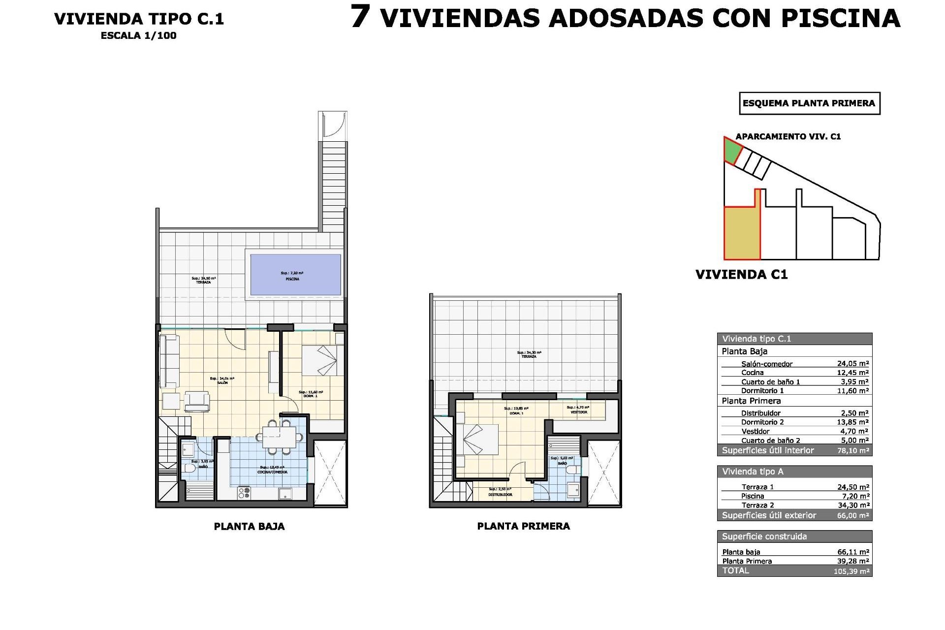 Nieuwbouw Woningen - Top Floor Bungalow -
Pilar de la Horadada - pueblo