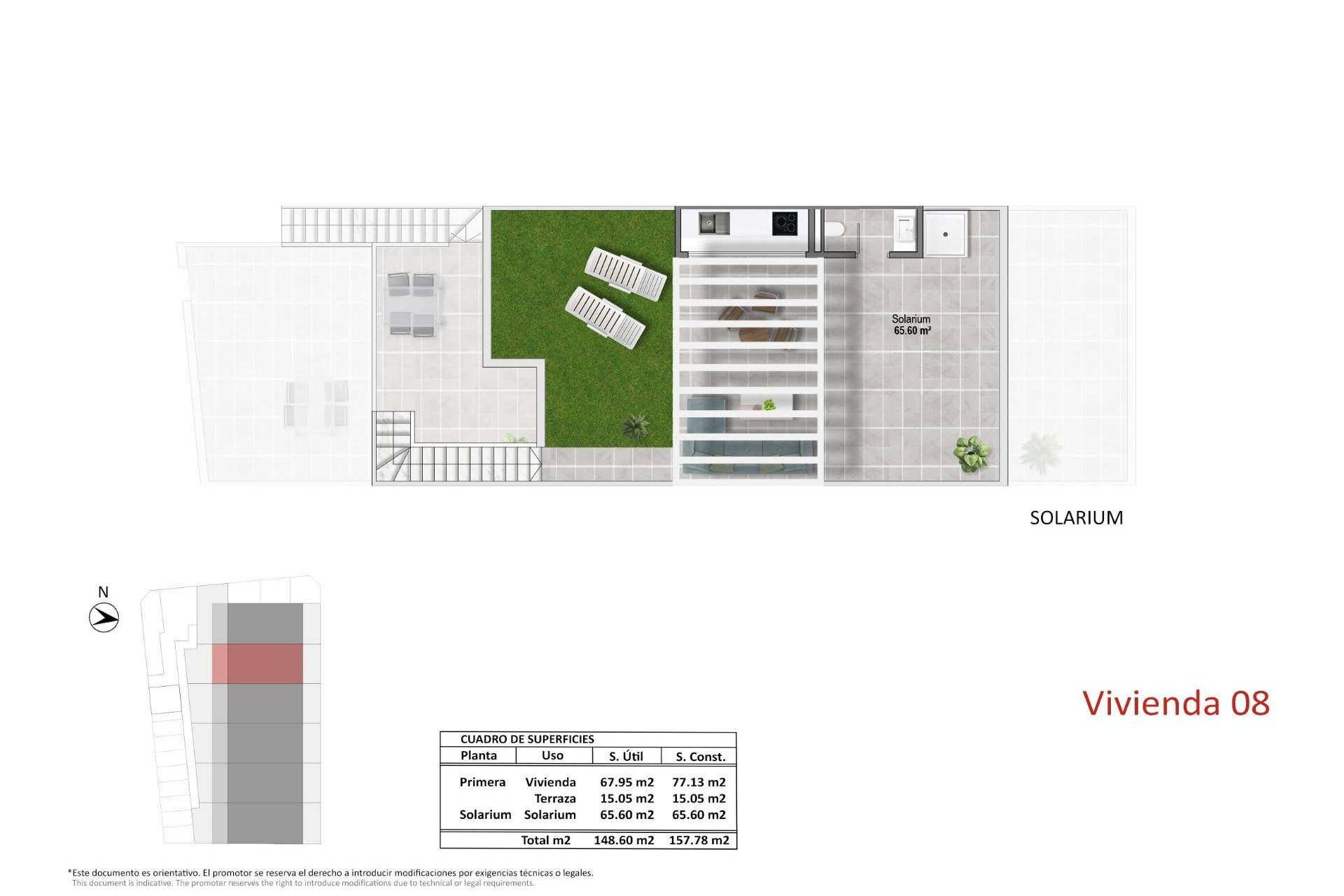 Nieuwbouw Woningen - Top Floor Bungalow -
Pilar de la Horadada - pueblo