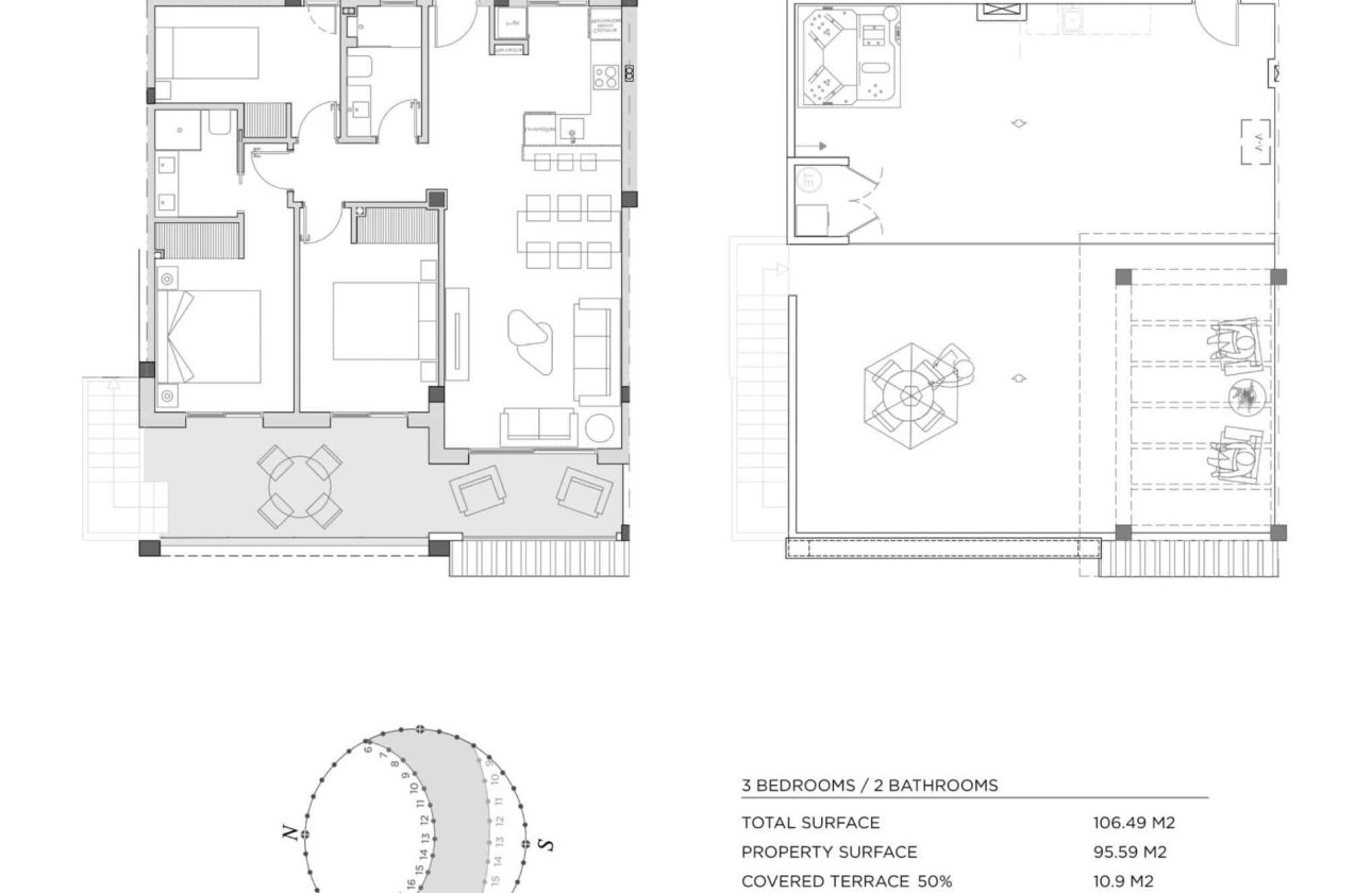 Nieuwbouw Woningen - Top Floor Bungalow -
Rojales - Doña Pepa