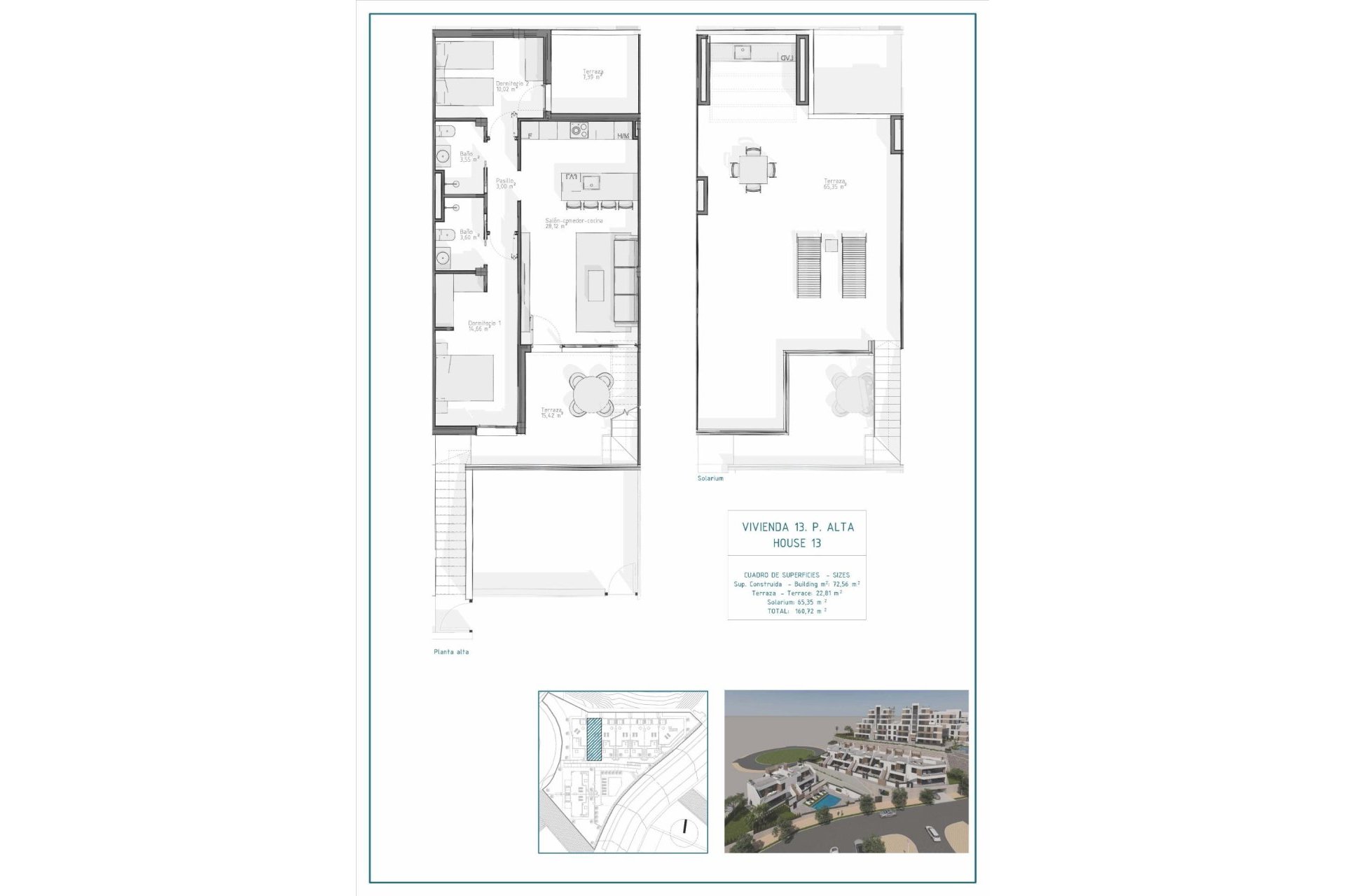 Nieuwbouw Woningen - Top Floor Bungalow -
Vera - Pueblo Salinas