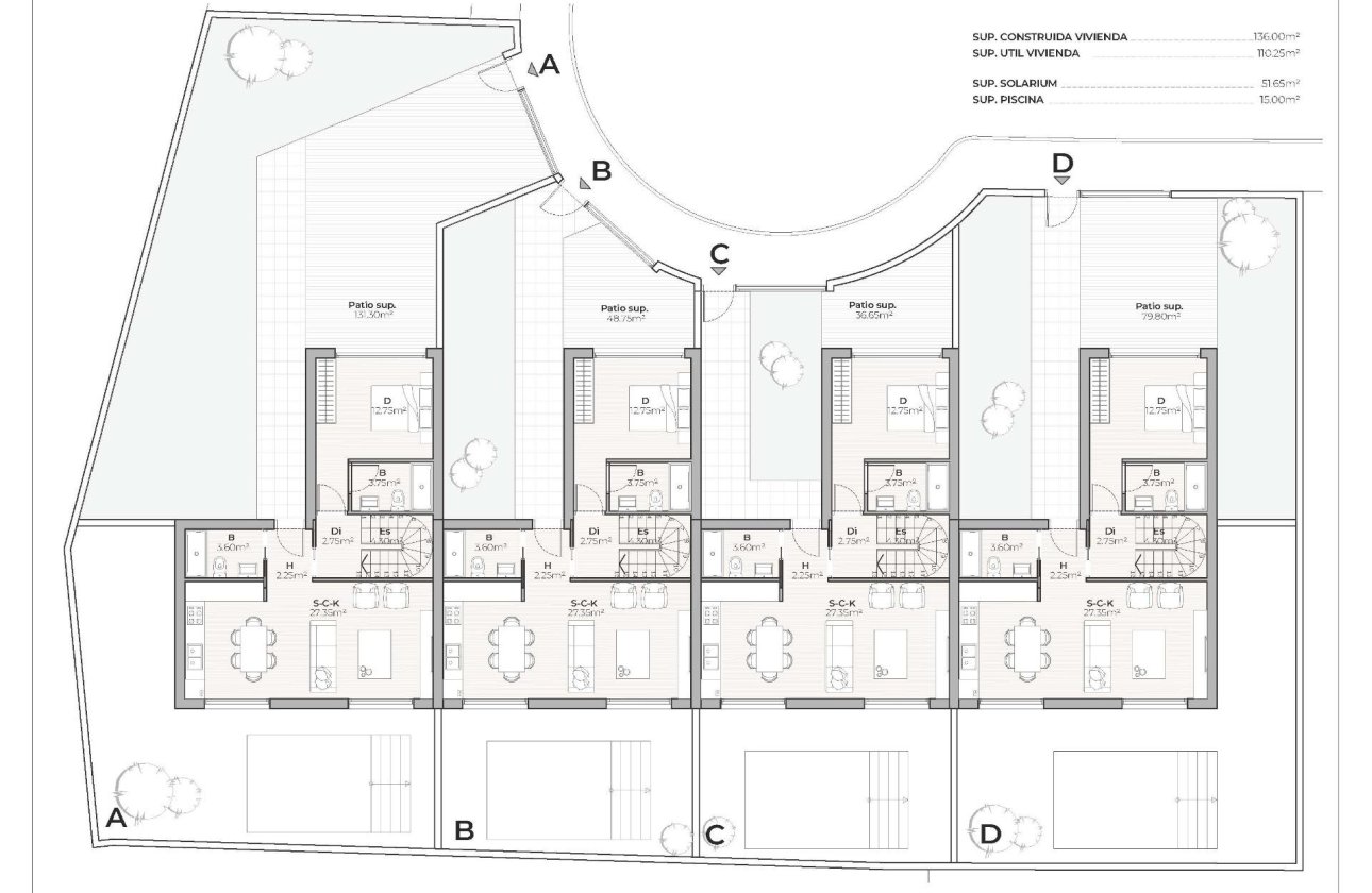 Nieuwbouw Woningen - Town House -
Mazarron - Country Club