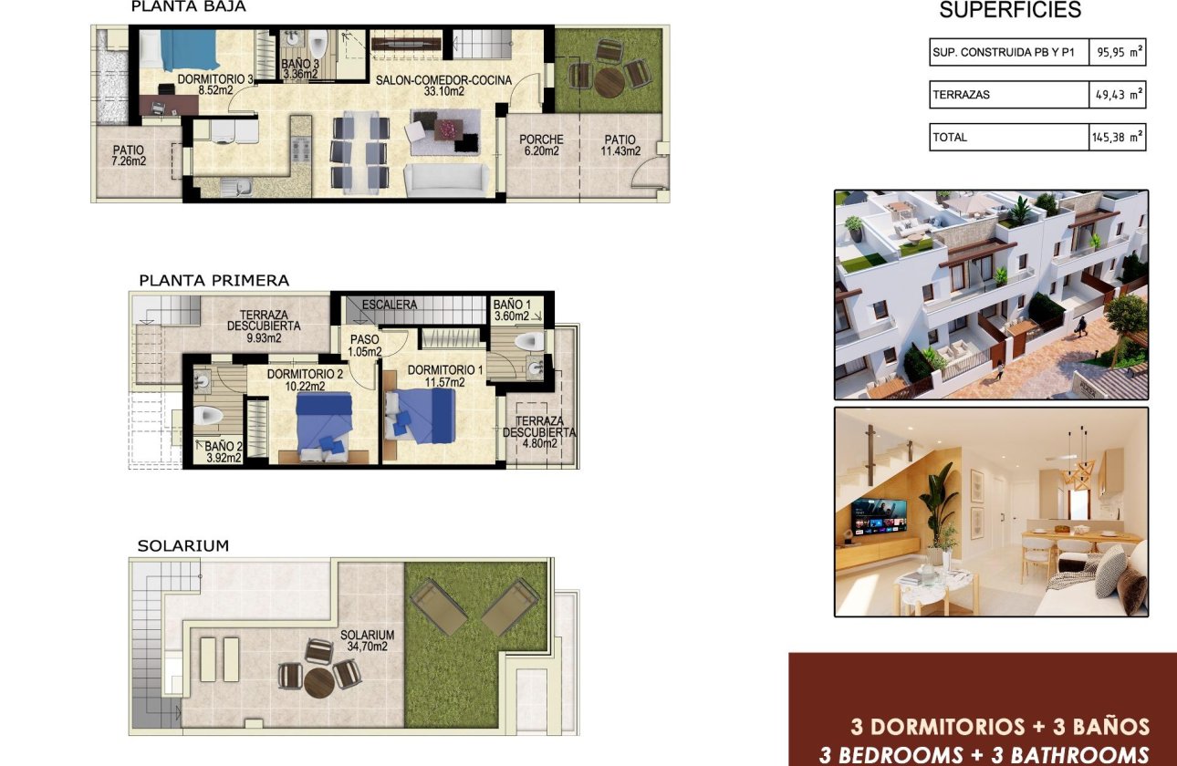 Nieuwbouw Woningen - Town House -
Orihuela - Vistabella Golf