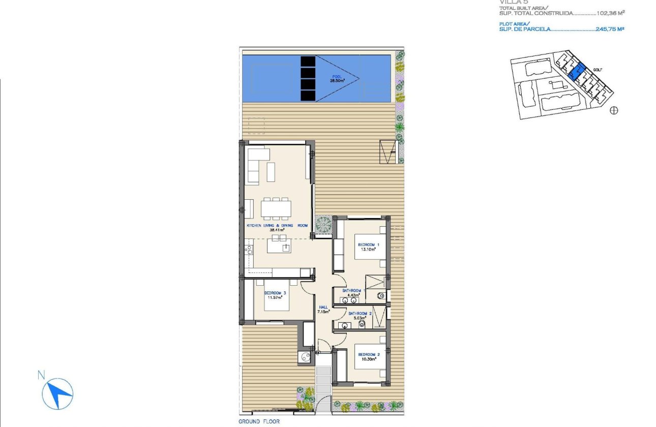 Nieuwbouw Woningen - Villa -
Los Alcazares - Serena Golf