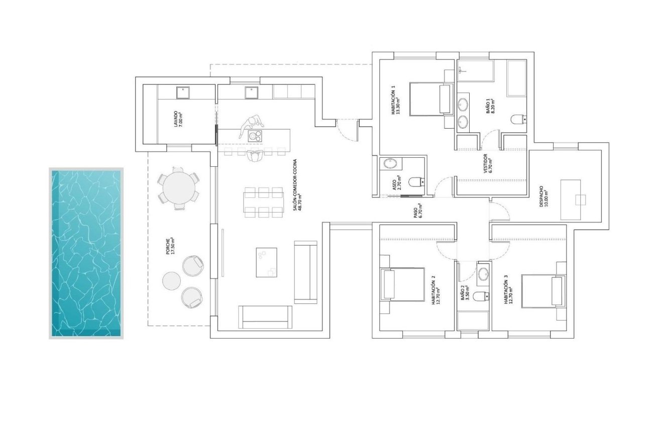 Nieuwbouw Woningen - Villa -
Monforte del Cid - La Capitana