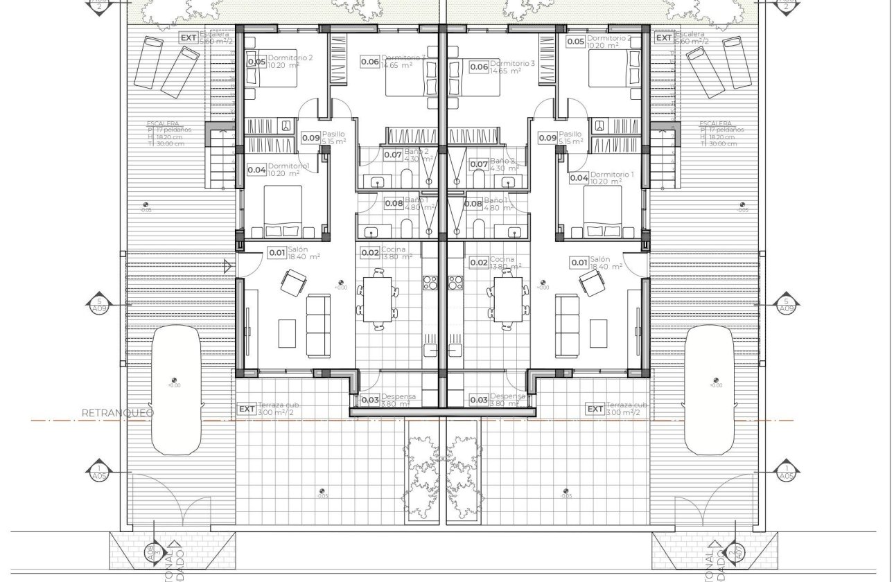 Nieuwbouw Woningen - Villa -
Puerto de Mazarron - Caleñares