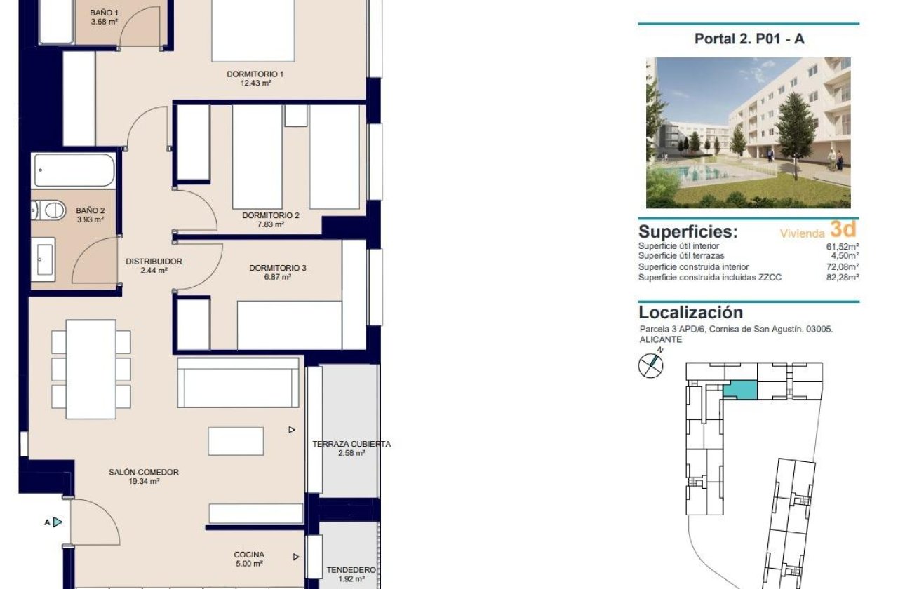Nouvelle Construction - Appartement -
Alicante - San Agustín