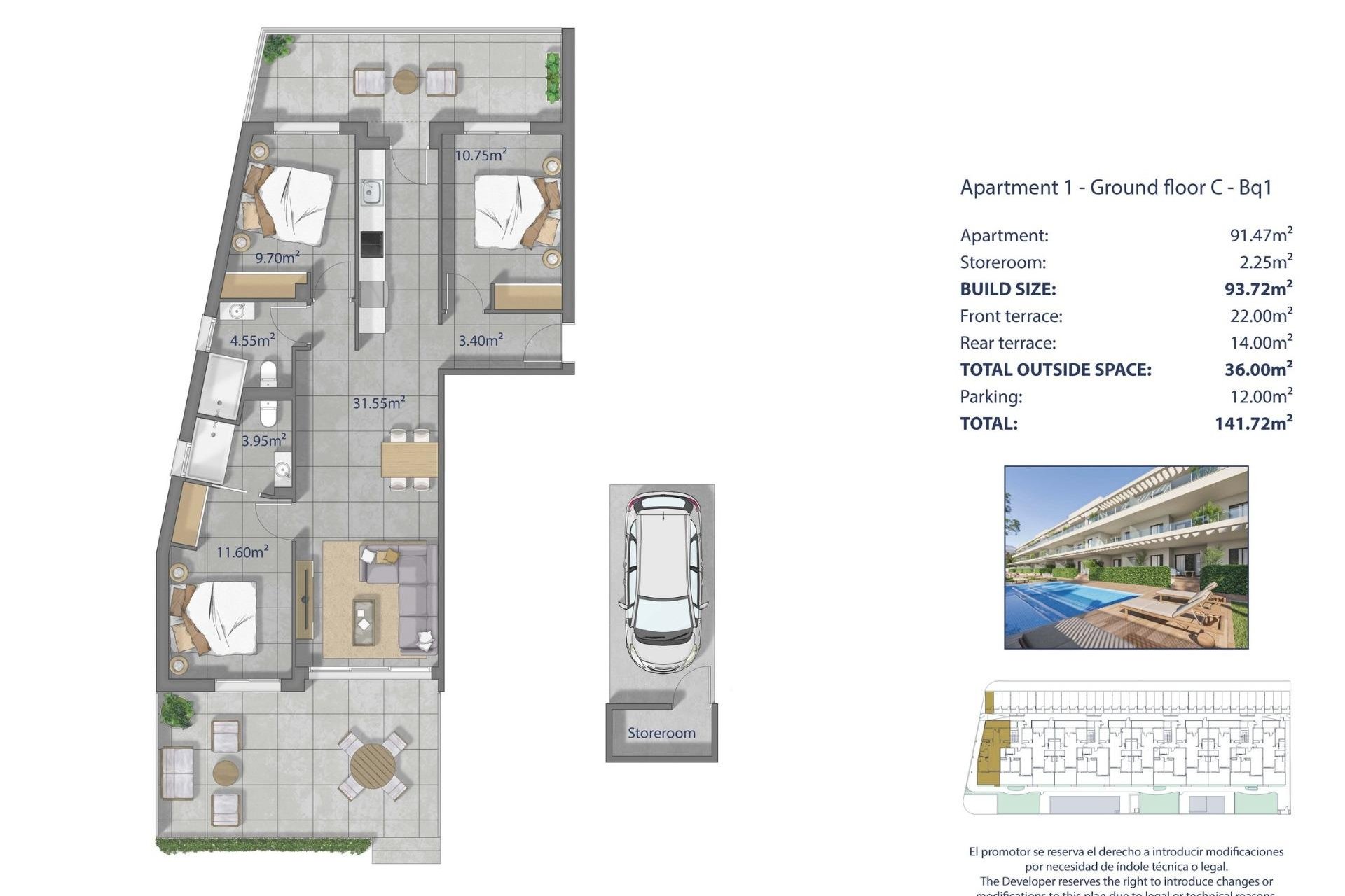 Nouvelle Construction - Appartement -
Los Alcazares - Los Narejos