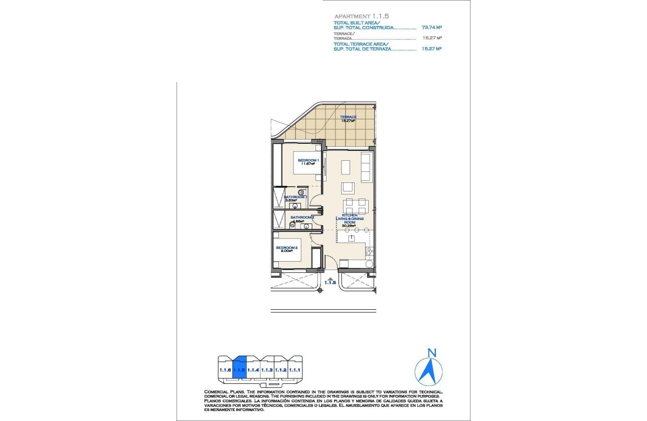 Nouvelle Construction - Appartement -
Los Alcazares - Serena Golf