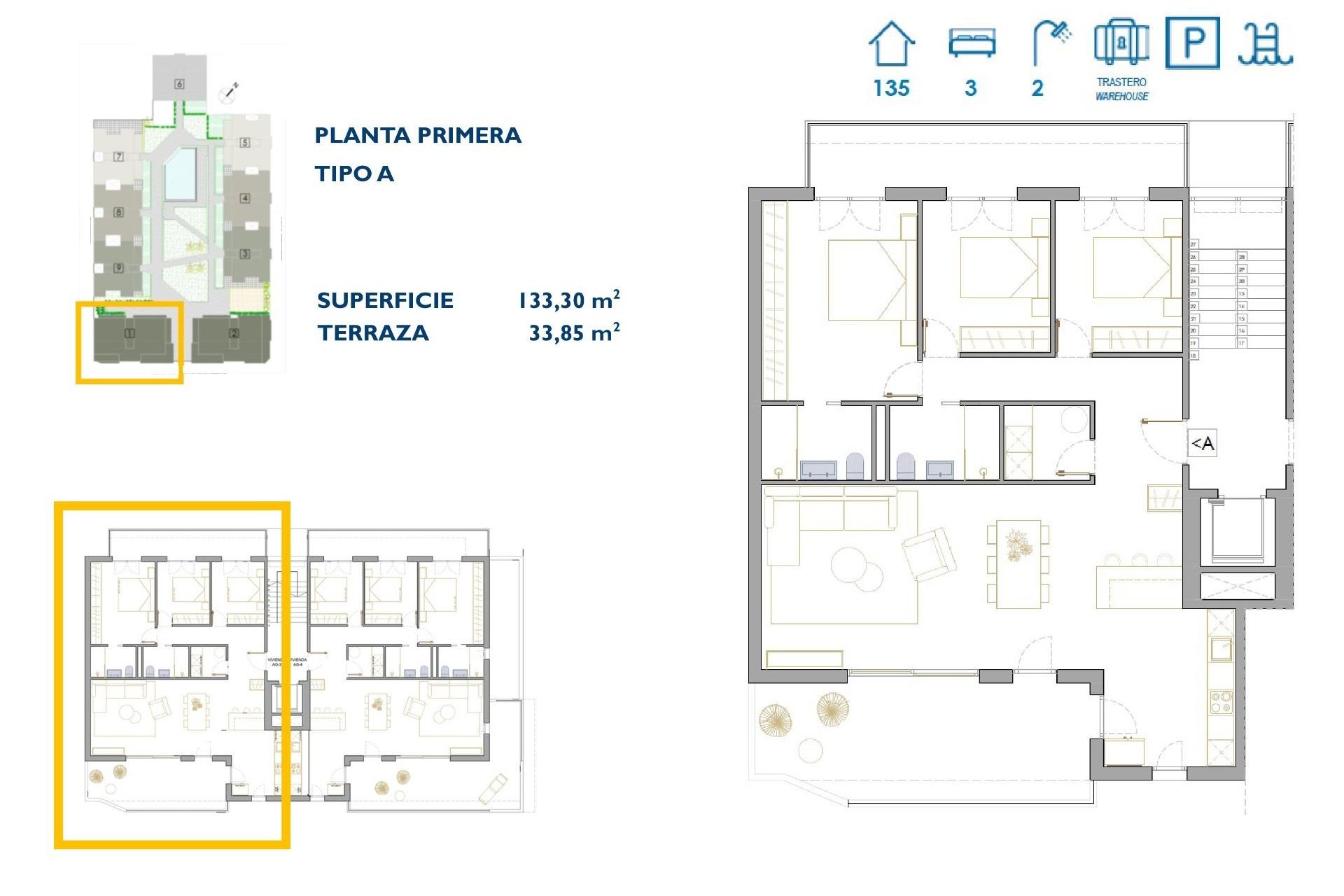 Nouvelle Construction - Appartement -
San Pedro del Pinatar - Pueblo