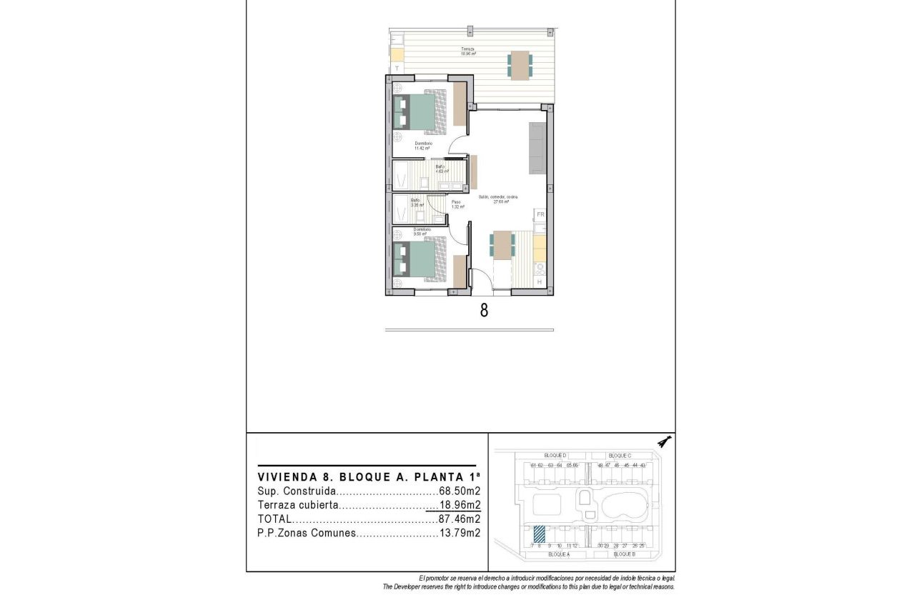 Nouvelle Construction - Appartement -
Torre Pacheco - San Cayetano