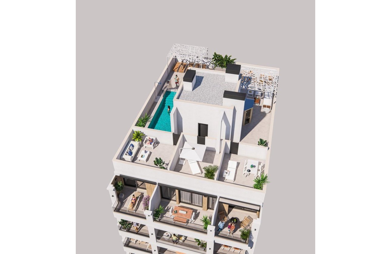 Nouvelle Construction - Appartement -
Torrevieja - Playa de El Cura