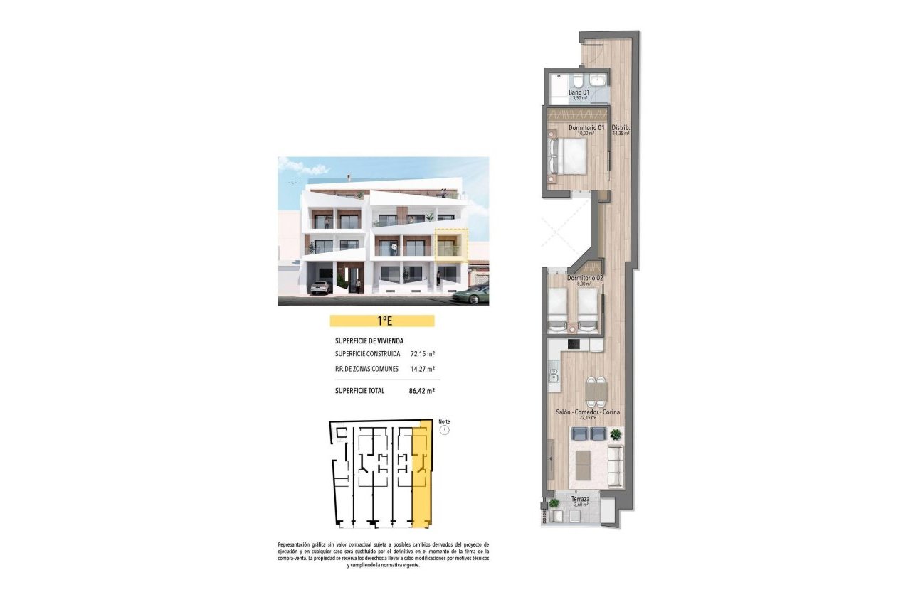 Nouvelle Construction - Appartement -
Torrevieja - Playa del Cura