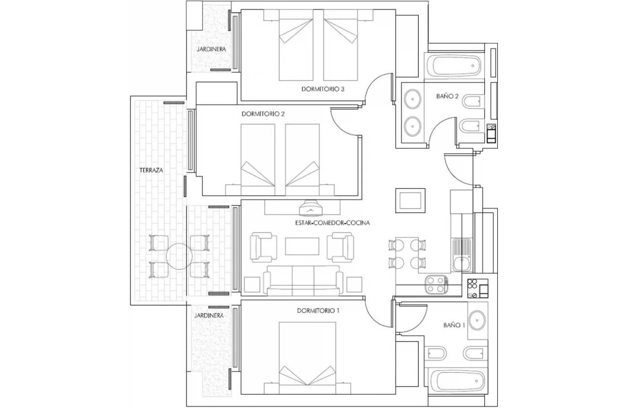 Nouvelle Construction - Appartement -
Vera - Puerto del Rey