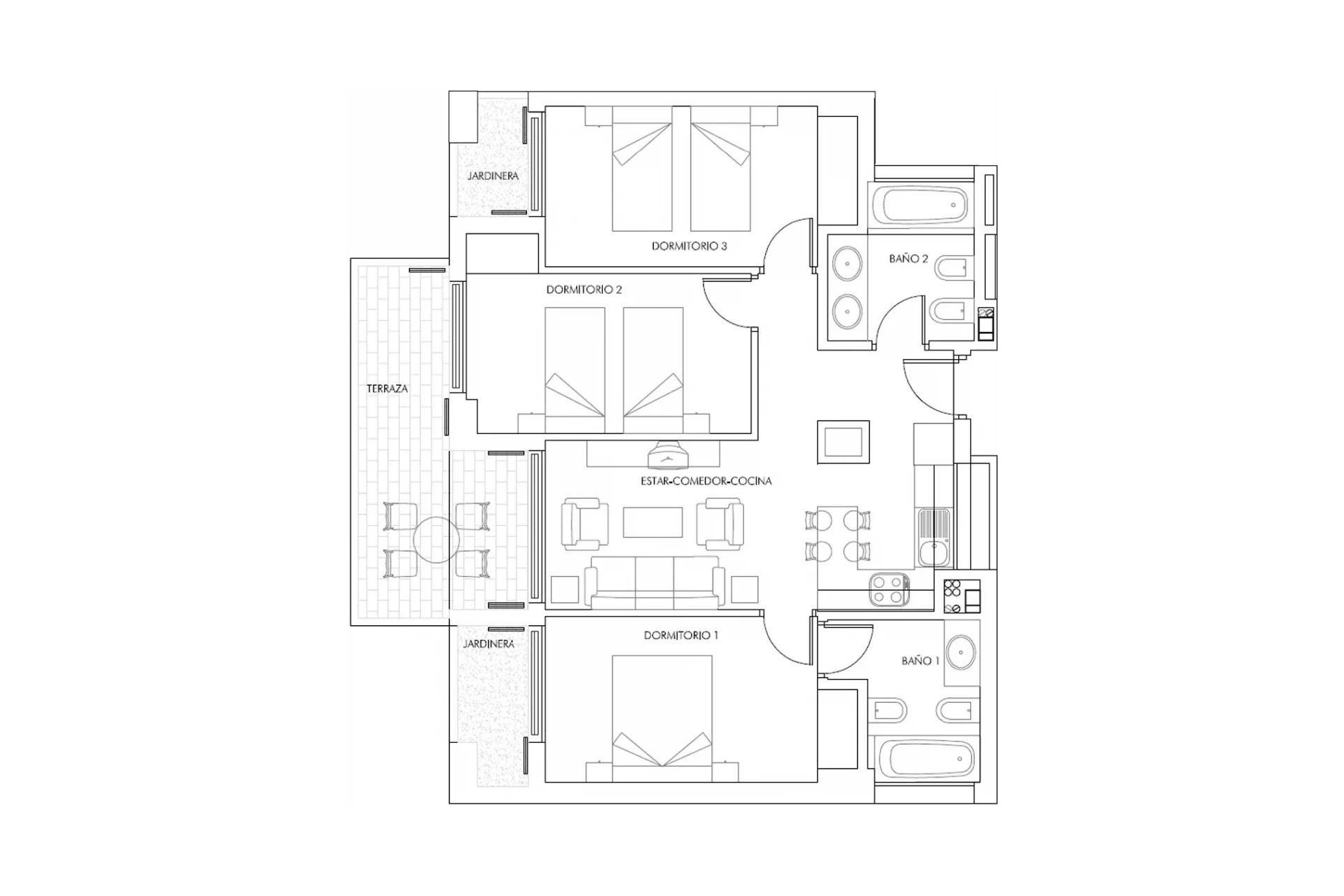 Nouvelle Construction - Appartement -
Vera - Puerto del Rey