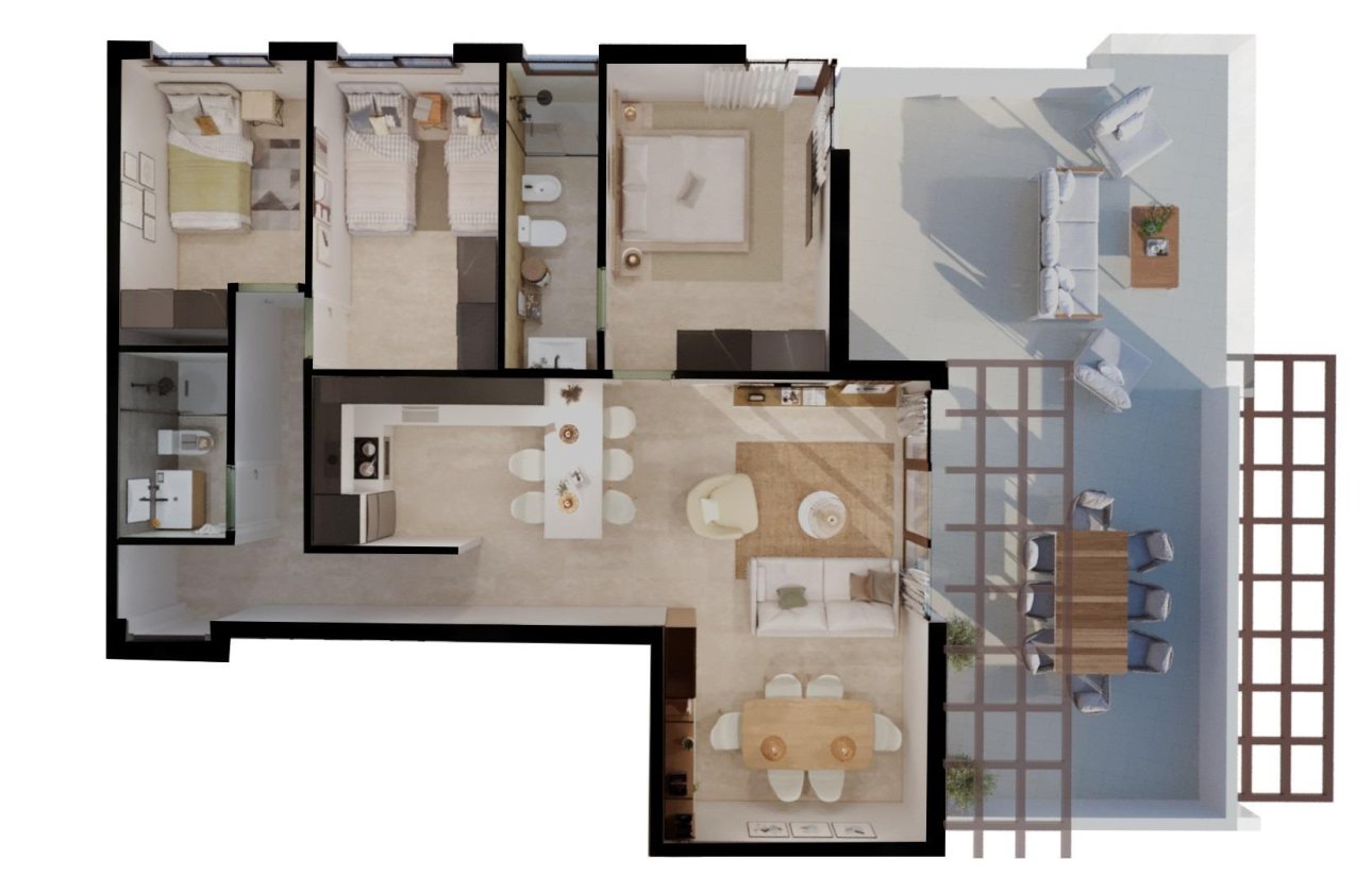 Nouvelle Construction - Appartement -
Vera - Vera Playa