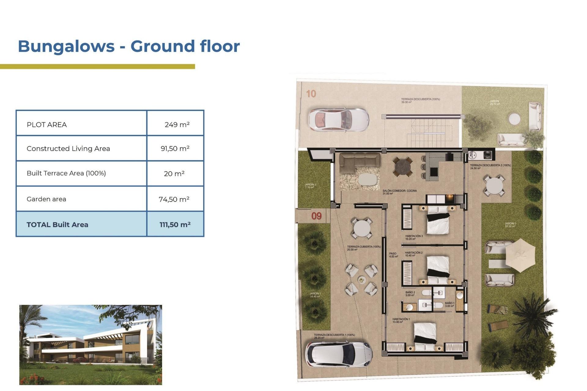 Nouvelle Construction - Bungalow -
Orihuela Costa - La Ciñuelica