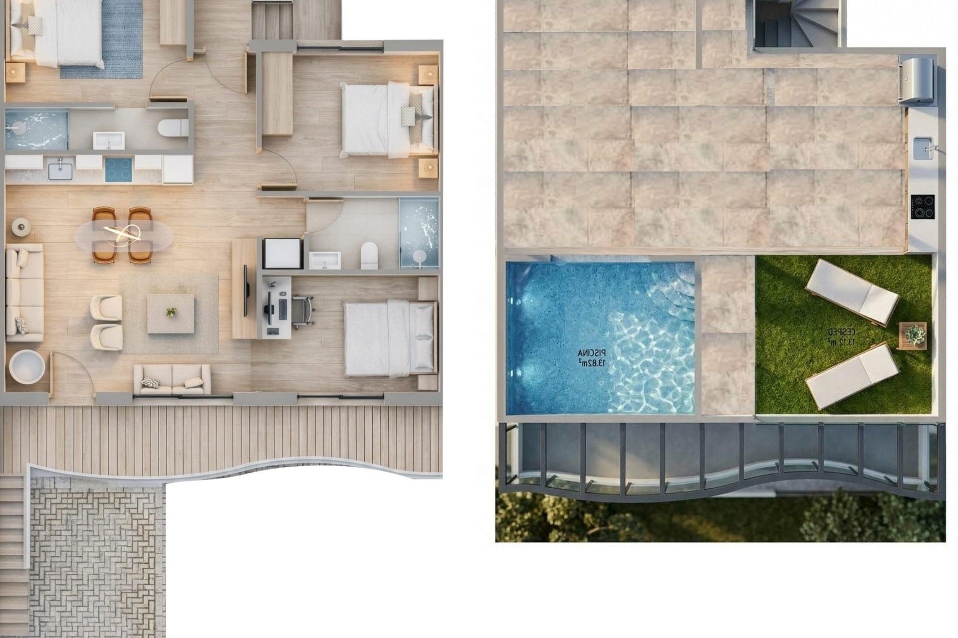 Nouvelle Construction - Bungalow -
Pilar de la Horadada - parques de Andromeda