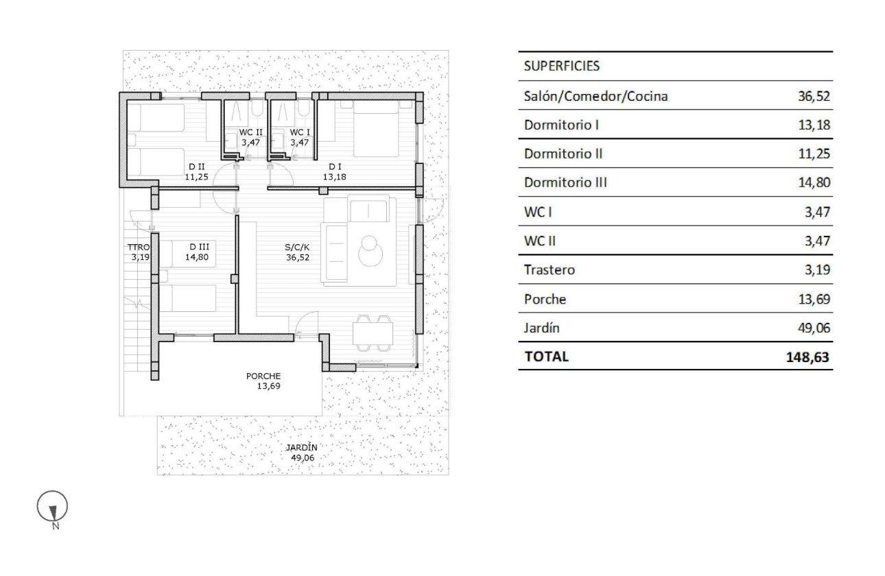 Nouvelle Construction - Bungalow -
San Miguel de Salinas - Pueblo