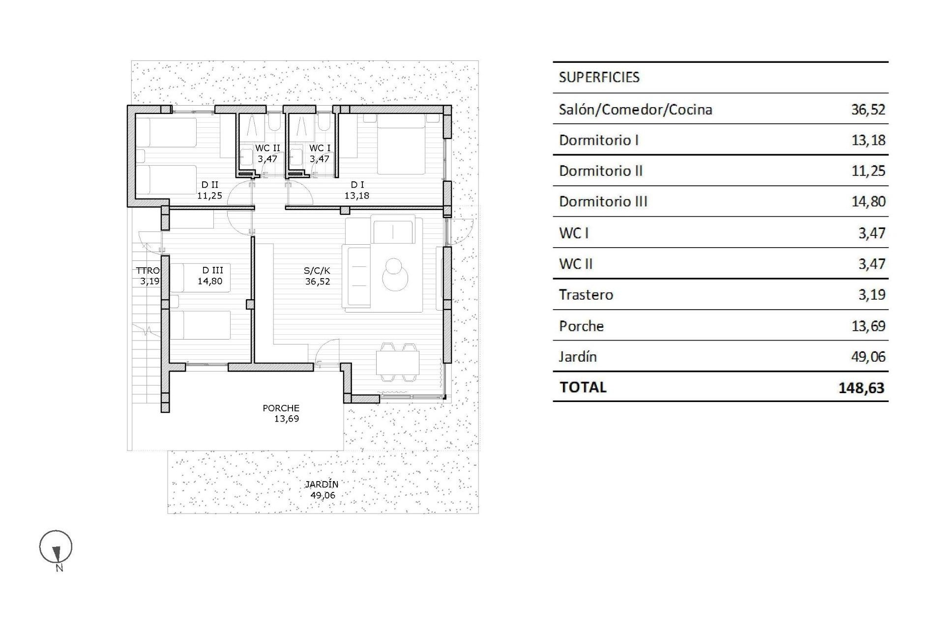 Nouvelle Construction - Bungalow -
San Miguel de Salinas - Pueblo