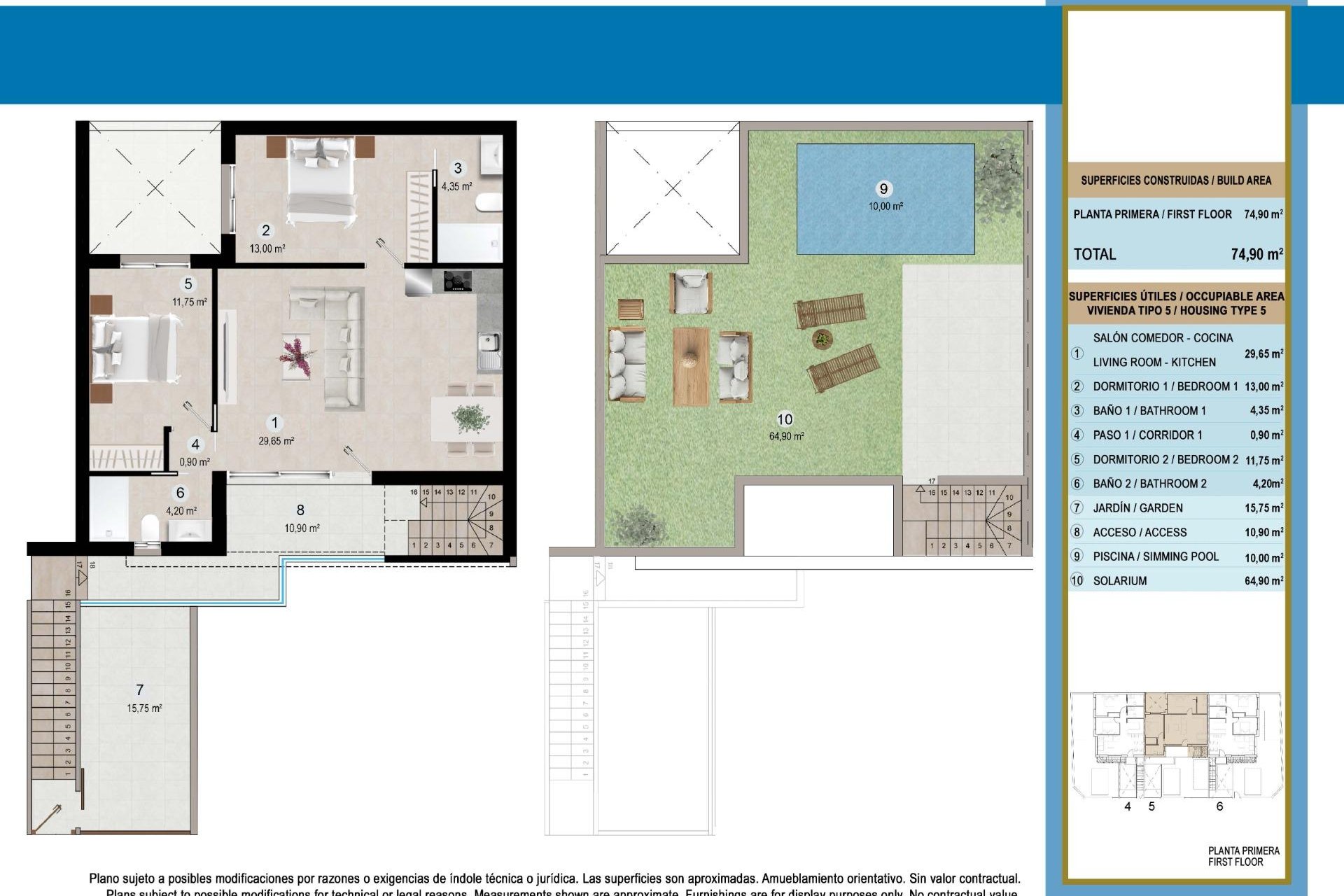 Nouvelle Construction - Bungalow -
San Pedro del Pinatar - Lo Pagan