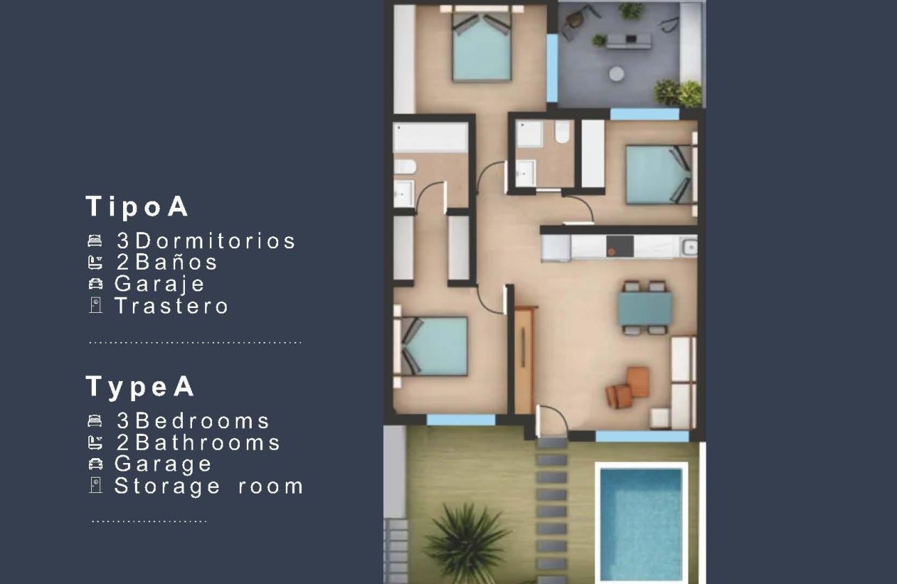 Nouvelle Construction - Bungalow -
San Pedro del Pinatar - Los Pinos