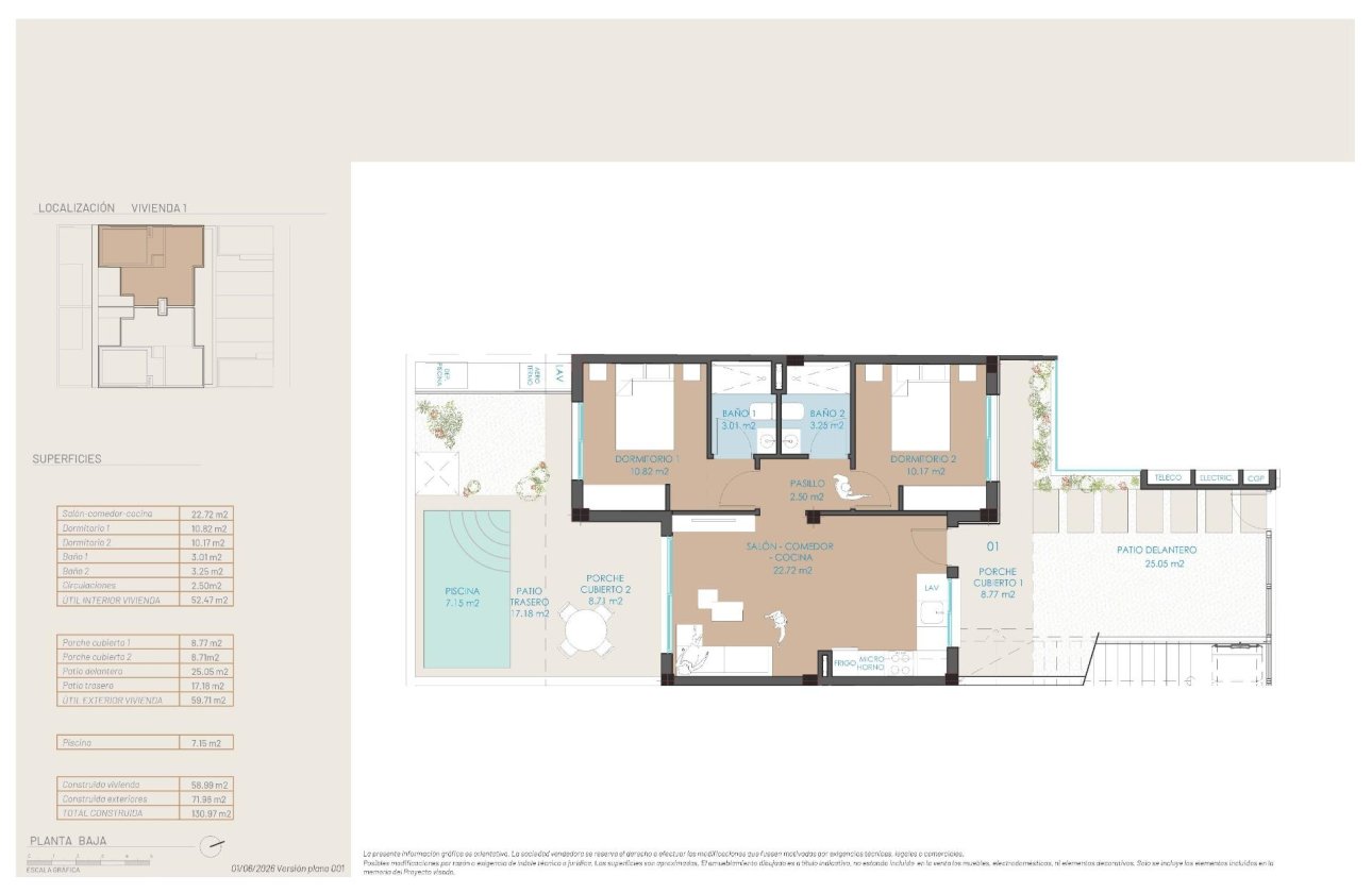 Nouvelle Construction - Bungalow -
San Pedro del Pinatar - Molino de Chirrete