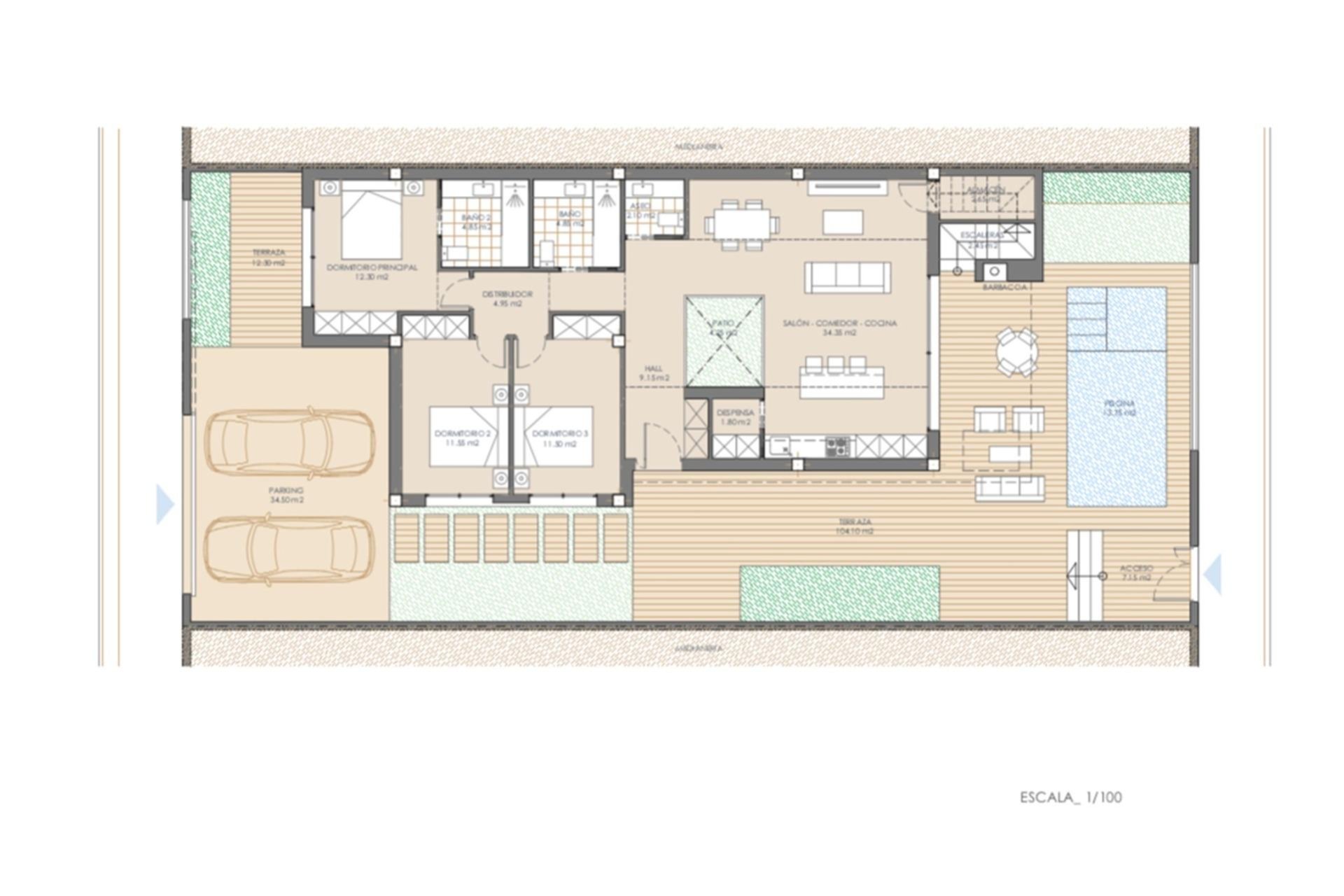 Nouvelle Construction - Chalet -
San Juan de los Terreros - Las Mimosas