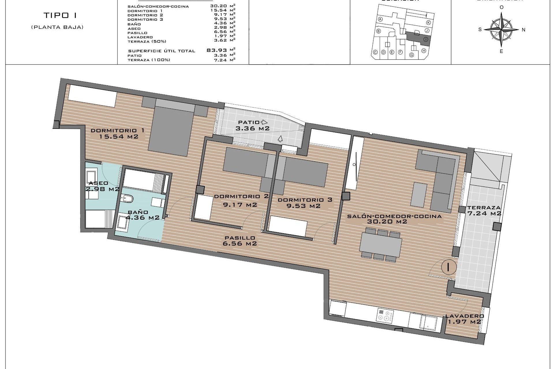 Nouvelle Construction - Ground floor apartment -
Algorfa - Pueblo