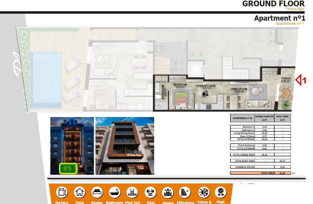 Nouvelle Construction - Ground floor apartment -
Torrevieja - Playa de El Cura