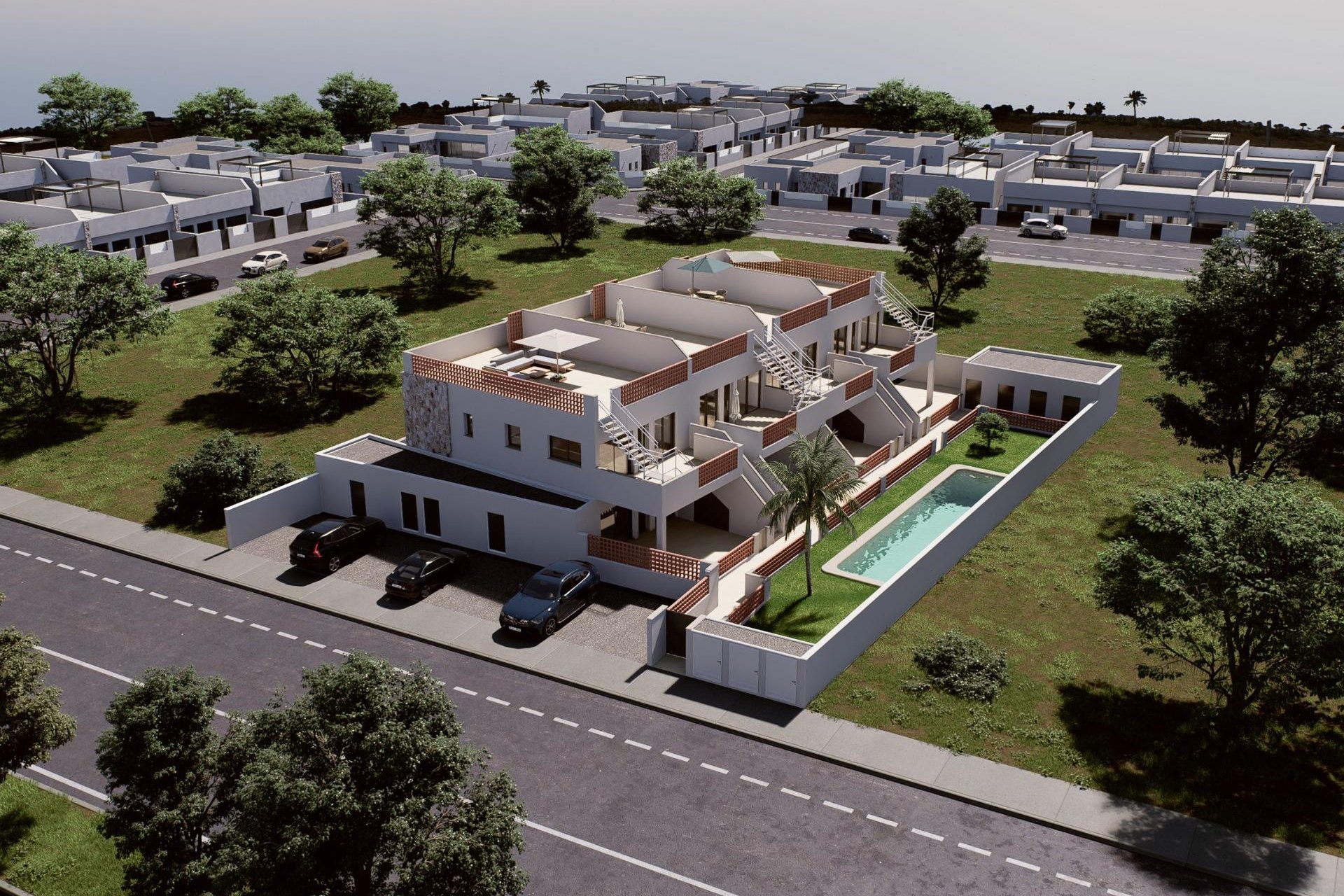 Nouvelle Construction - Ground Floor Bungalow -
Pilar de la Horadada - Parque del Mediterraneo