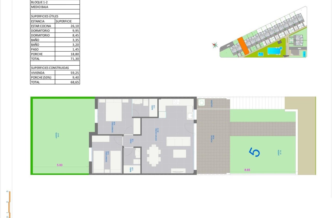 Nouvelle Construction - Ground Floor Bungalow -
Pilar de la Horadada - pueblo