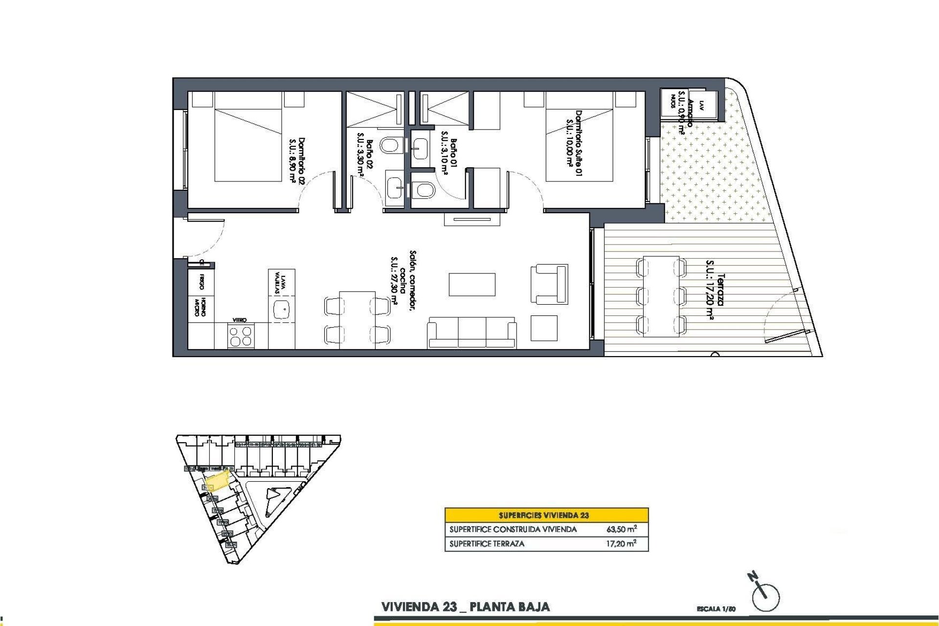 Nouvelle Construction - Ground Floor Bungalow -
San Fulgencio - Pueblo