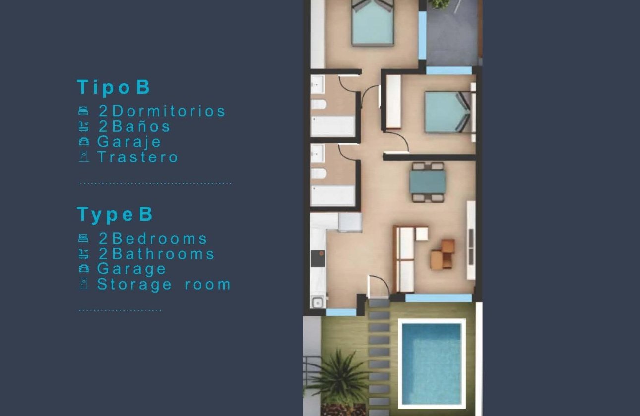 Nouvelle Construction - Ground Floor Bungalow -
San Pedro del Pinatar - Los Pinos