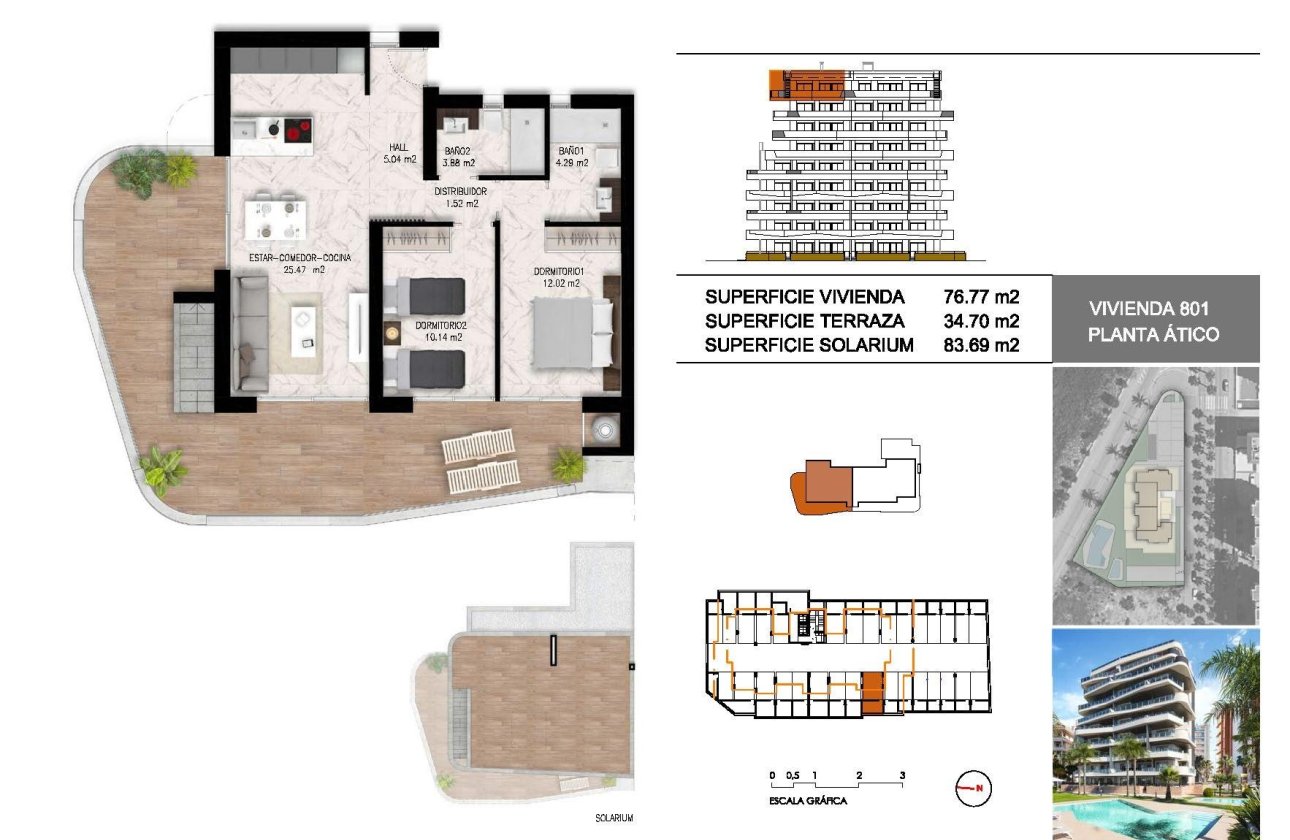 Nouvelle Construction - Penthouse -
Guardamar del Segura - Puerto