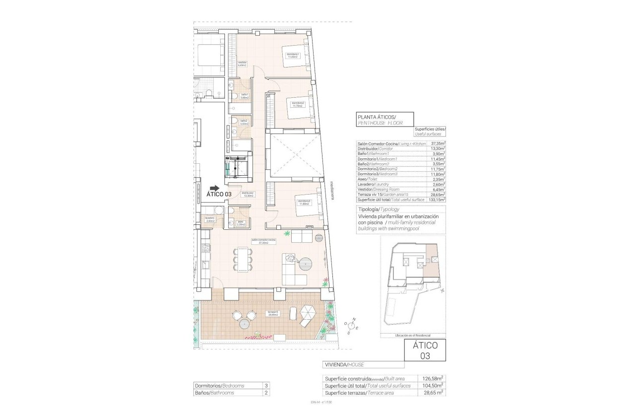 Nouvelle Construction - Penthouse -
Hondón de las Nieves - Pueblo