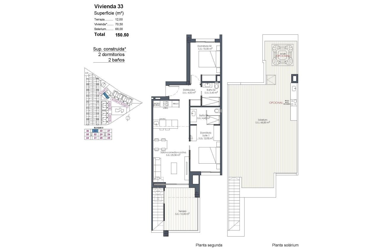 Nouvelle Construction - Penthouse -
Los Alcazares - Serena Golf