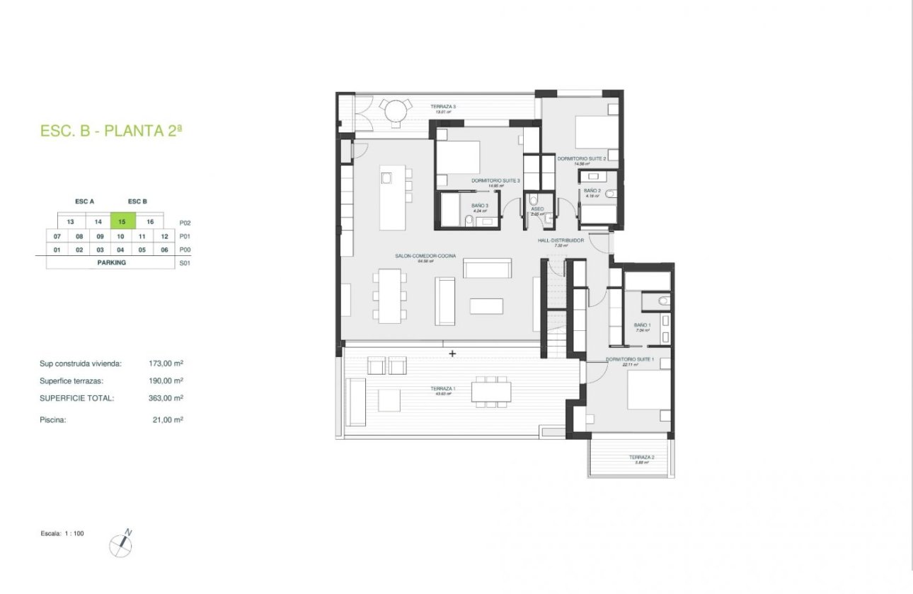 Nouvelle Construction - Penthouse -
Orihuela - Las Colinas Golf